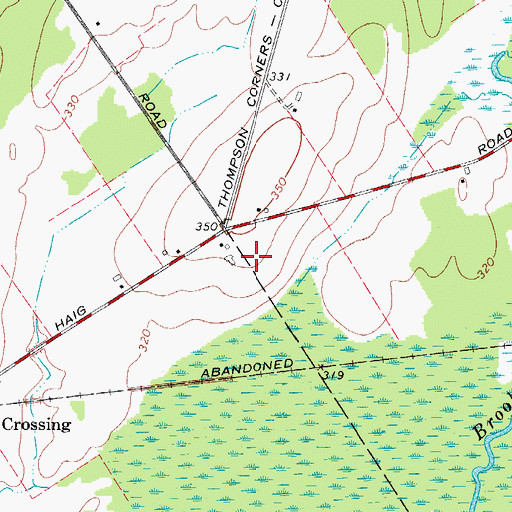 Topographic Map of Cedar Meadows Farm, NY