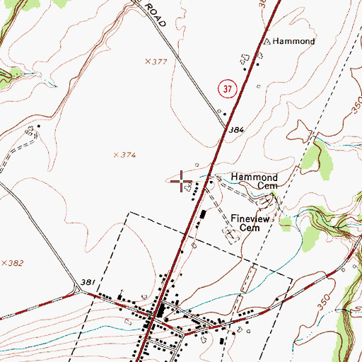 Topographic Map of Demick Farms, NY