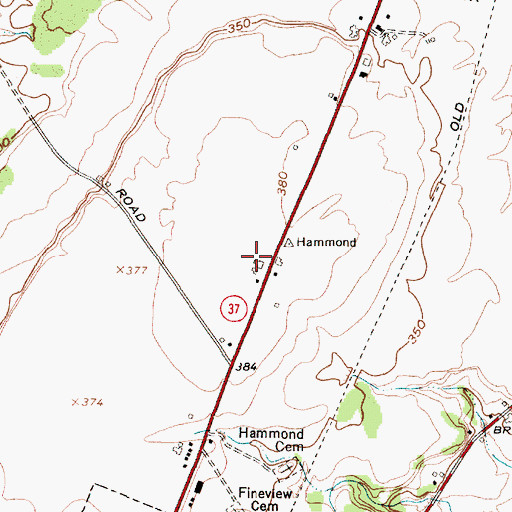 Topographic Map of Mitchell Farms, NY
