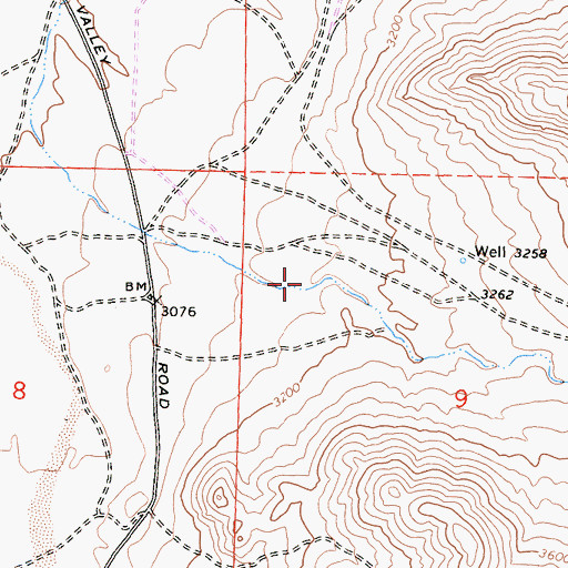 Topographic Map of Cane Canyon, CA