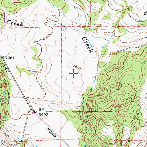Topographic Map of Pilcher Creek Reservoir, OR