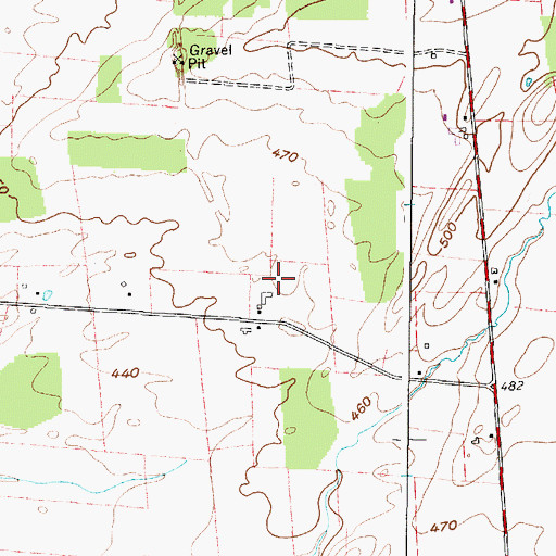 Topographic Map of Sheland Farms, NY