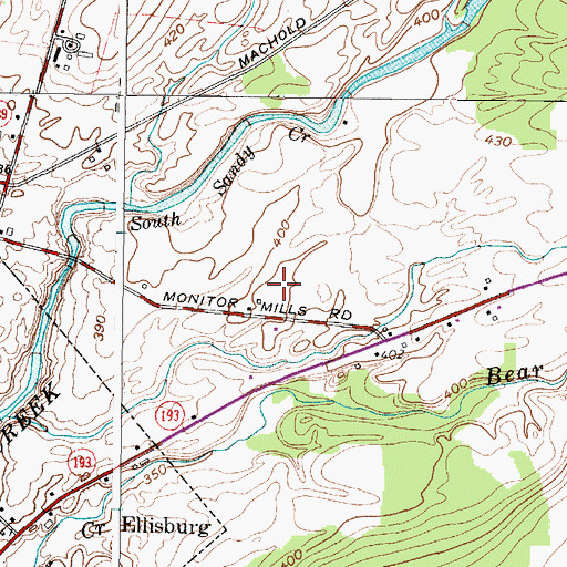Topographic Map of Hi Hope Farm, NY
