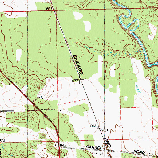 Topographic Map of Wrightsville (historical), WI
