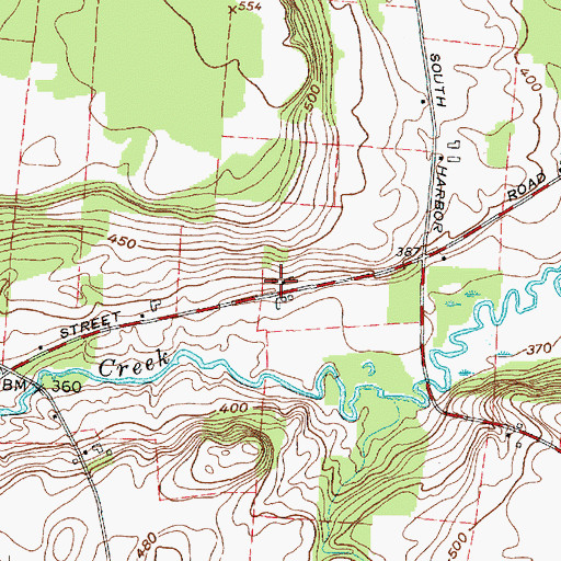 Topographic Map of Valley Stock Farm, NY