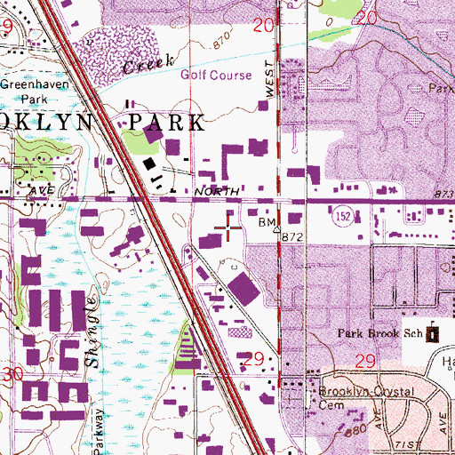 Topographic Map of Starlite Drive-In (historical), MN