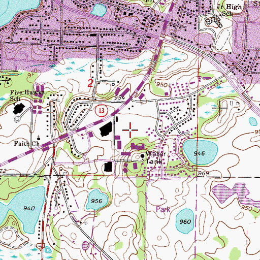 Topographic Map of Prior Lake Drive-In (historical), MN