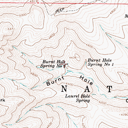 Topographic Map of Burnt Hole Spring Number Two, AZ