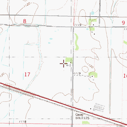 Topographic Map of Maadi Farm, MN