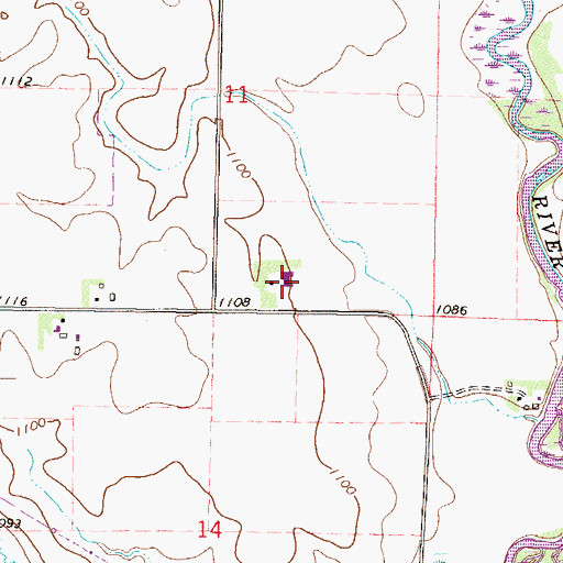 Topographic Map of Reflection Farm, MN