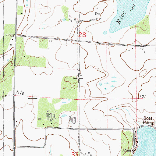 Topographic Map of Wagner Dairy, MN