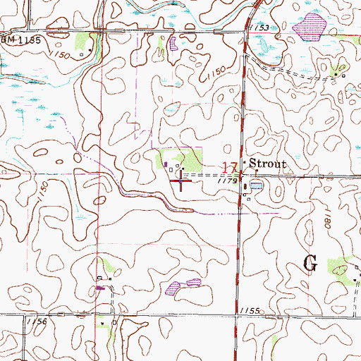 Topographic Map of Barka Dairy, MN
