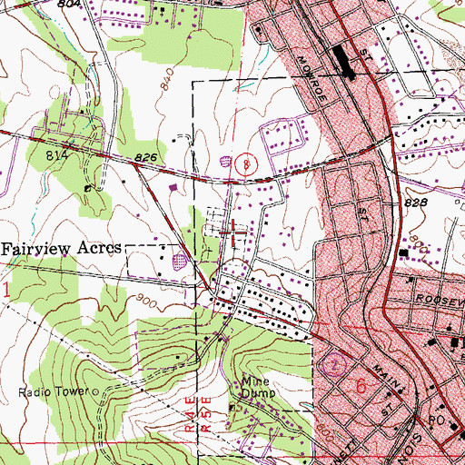 Topographic Map of Nativity Holy Virgin Mary Orthodox Church Cemetery, MO