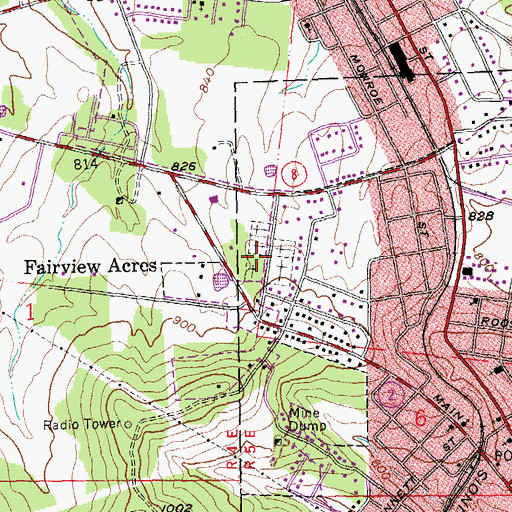 Topographic Map of Workmens Cemetery, MO