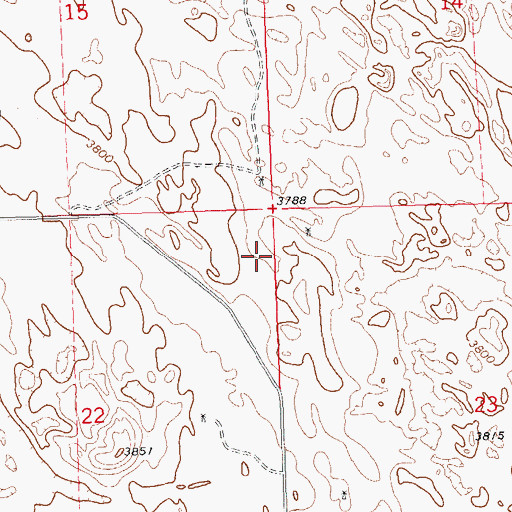 Topographic Map of Double W Farm Dairy, CO
