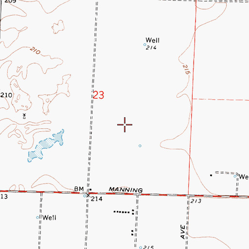 Topographic Map of A and M Farms Dairy, CA