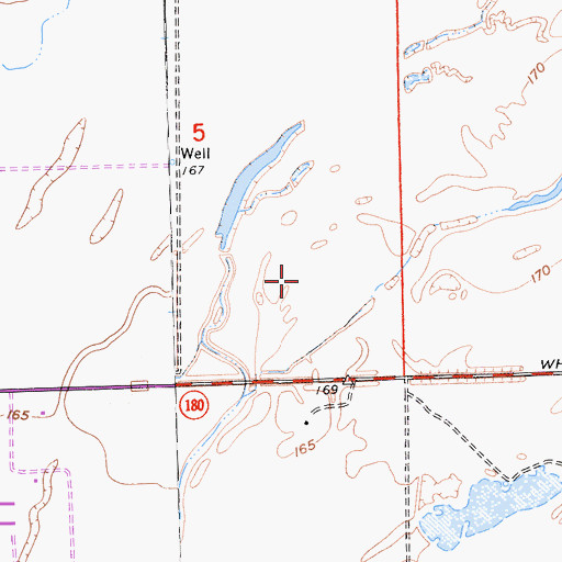 Topographic Map of Bar 20 Dairy Number 2, CA