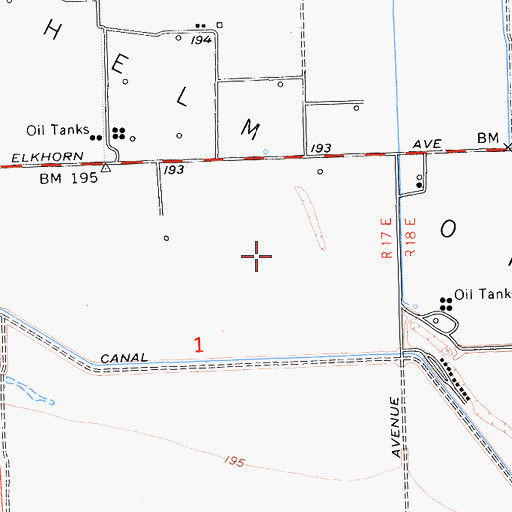 Topographic Map of Shady Acres Dairy Number 2, CA