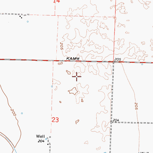 Topographic Map of Sweet Haven Dairy, CA