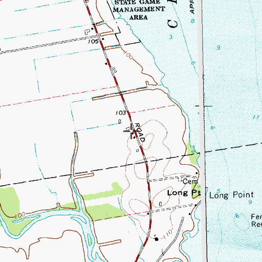 Topographic Map of Laurin Farms, NY