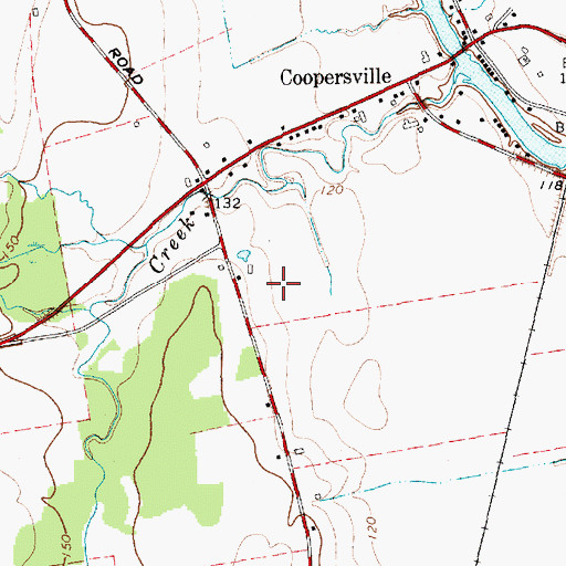 Topographic Map of Rusty Creek Farm, NY