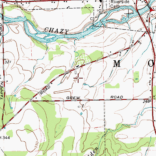 Topographic Map of Larato Farms, NY