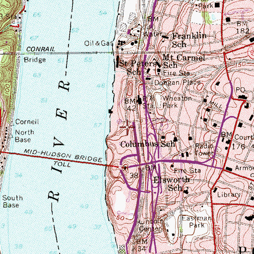 Topographic Map of Rip Van Winkle House, NY