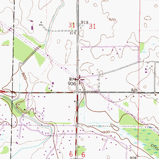 Topographic Map of Dunn School (historical), MN