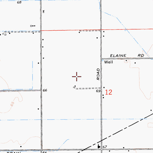 Topographic Map of Lumar Dairy Farms, CA
