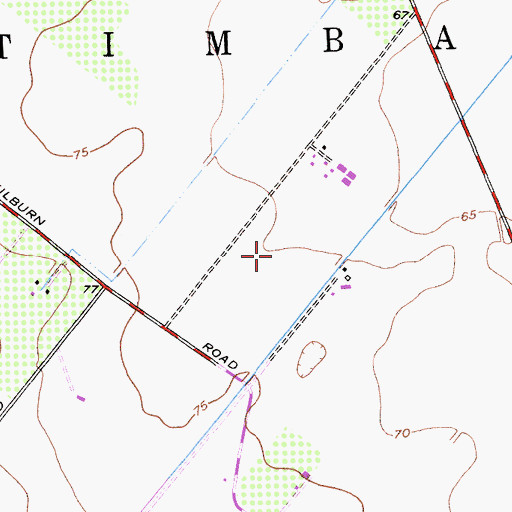 Topographic Map of Moonshine Dairy, CA