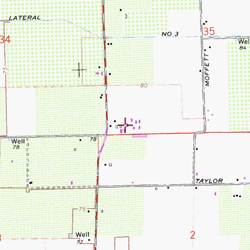 Topographic Map of Ackerman Dairy, CA