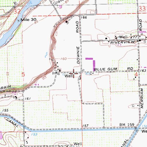 Topographic Map of Alberto Dairy, CA