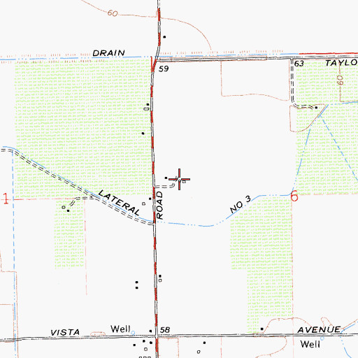 Topographic Map of Clarot Farms, CA