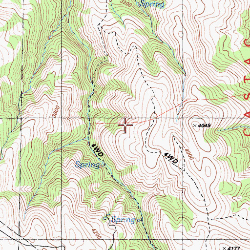 Topographic Map of Castac, CA