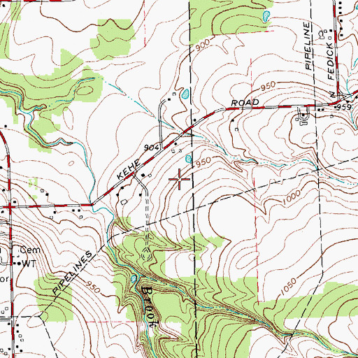 Topographic Map of Hoelscher Farm, NY