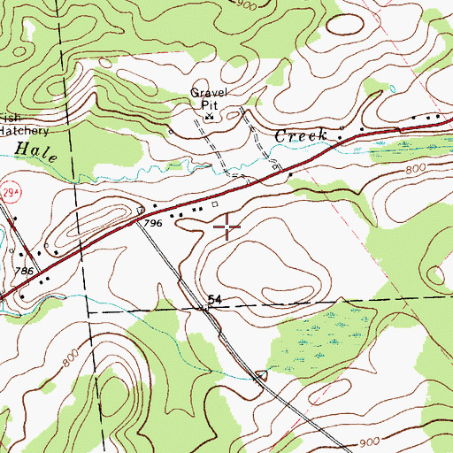 Topographic Map of Puthaven Farms, NY