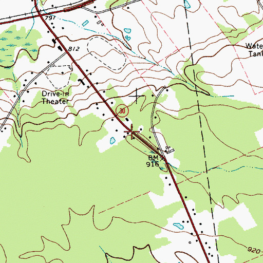 Topographic Map of Patti's Greenhouses, NY