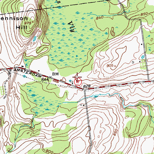 Topographic Map of Leisuretime Greenhouses, NY