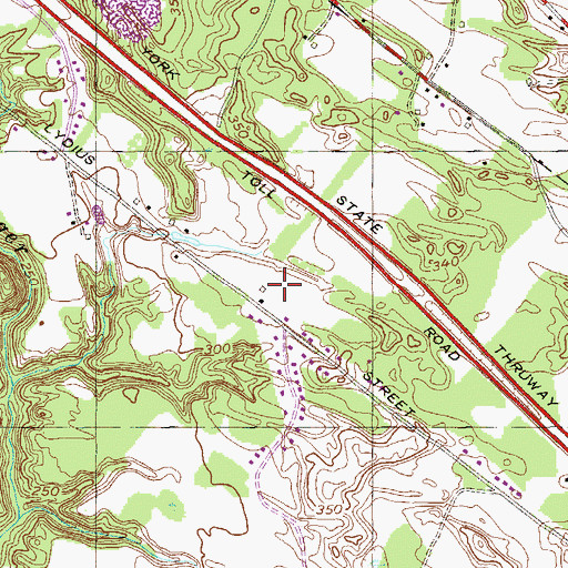 Topographic Map of Pigliavento's Greenhouses, NY