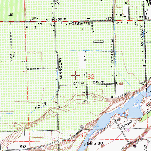 Topographic Map of Sunset Farms, CA