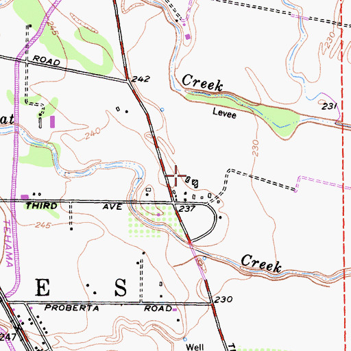 Topographic Map of Haleakala Ranch, CA