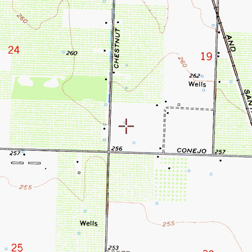 Topographic Map of Langstraat Farm, CA