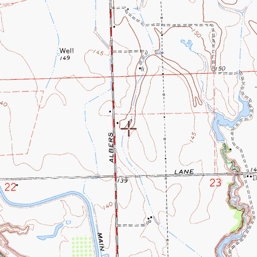 Topographic Map of Postma Dairy Number 2, CA