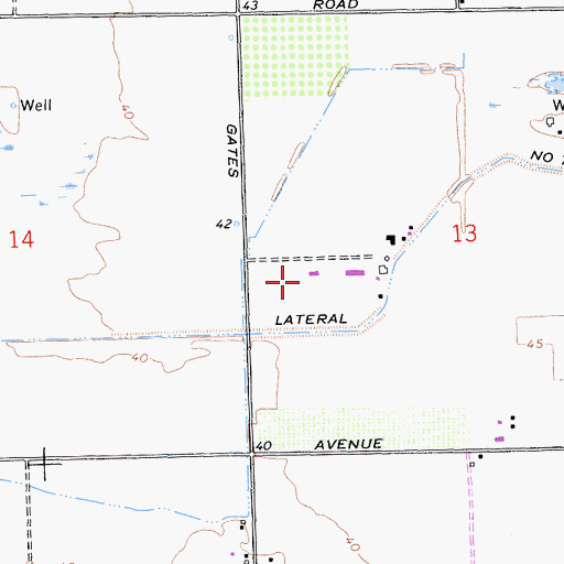 Topographic Map of Roest Family Dairy, CA