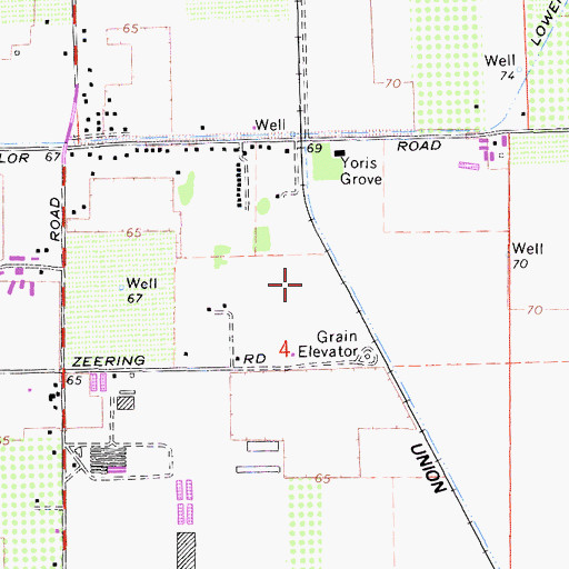 Topographic Map of Trinker Dairy Farms, CA