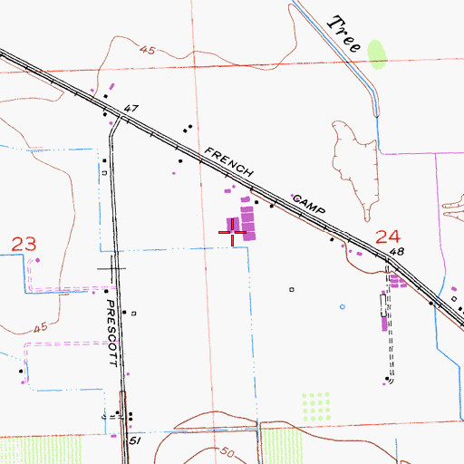 Topographic Map of Ripon Poultry Farm, CA