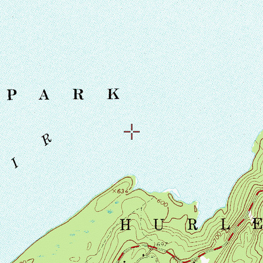 Topographic Map of Ashokan Reservoir West Basin, NY