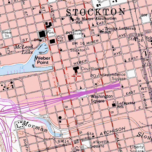 Topographic Map of California Building, CA