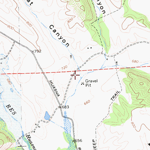Topographic Map of Cat Canyon, CA