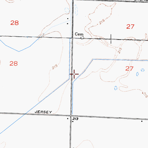 Topographic Map of Benfica Dairy, CA
